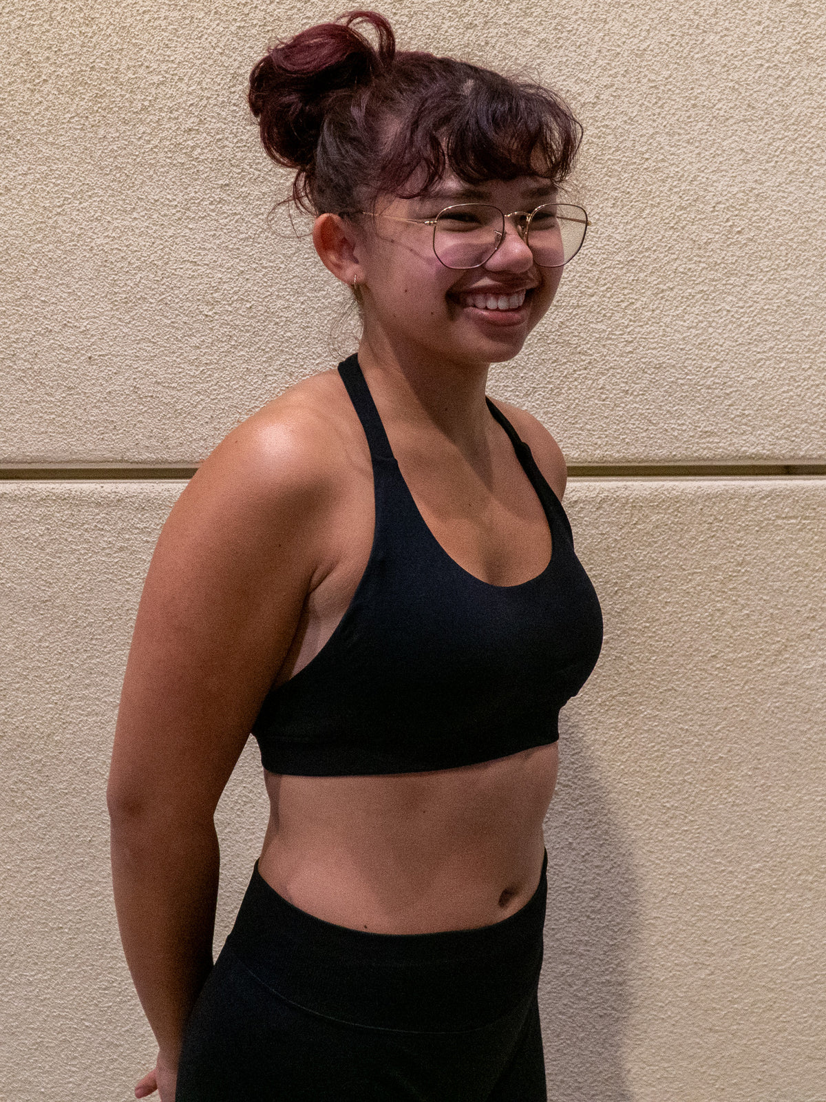 Ascent Halter Sports Bra – Black