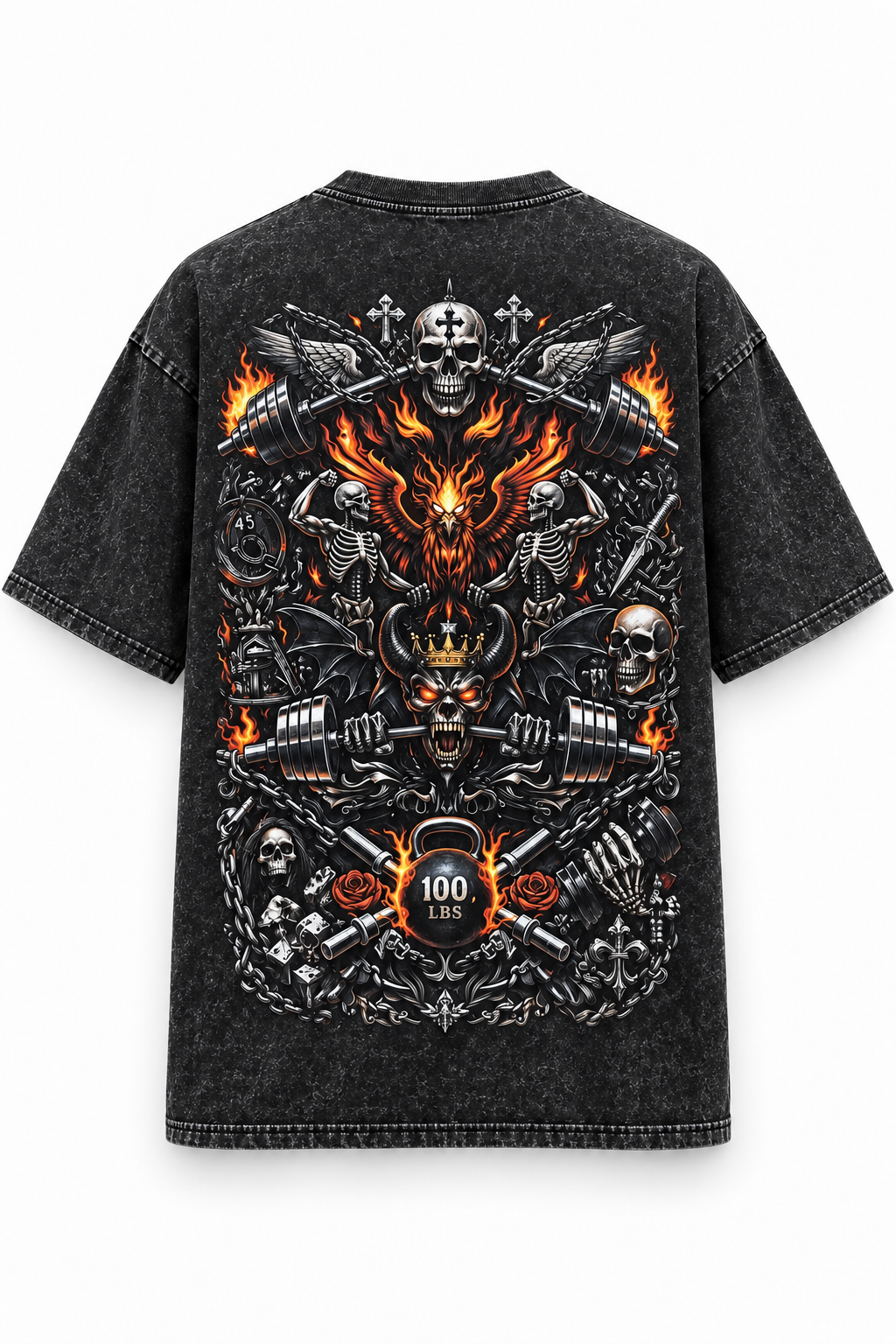 Acid Wash Oversized Heavyweight T-Shirt